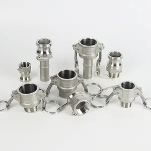 Joint en aluminium DP Type de accouplement à dégagement rapide, 10 pièces, Camlock, en acier inoxydable