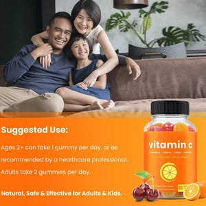 Etiqueta privada, suministro de fábrica de alta calidad, suplemento de vitamina C, gomitas de vitamina C
