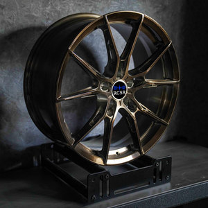 Cerchi in Alluminio Forgiato RCSR Deep Concave Monoback con Design Cromato Spazzolato 5x112 5x114.3 5x120 6x139.7 da 18 19 20 21 22 Pollici - Product Image 6