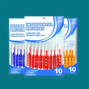 Üretici L şekli diş Interdental fırça özel Logo PortableToothbrush kişisel bakım diş ortodonti çalı kürdan