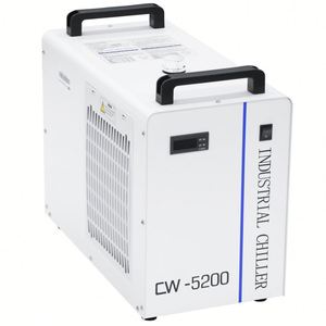 เครื่องทำน้ำเย็นอุตสาหกรรมระบายความร้อนด้วยอากาศ110V/220V CW ปั๊มเครื่องยนต์5200คอมเพรสเซอร์ระบายความร้อนท่อเลเซอร์ CO2ขนาดเล็ก - Product Image 2