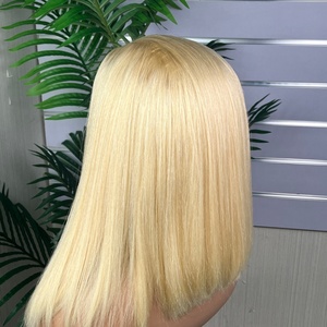 Wholesale Price Headband <b>Wig</b> 100% <b>Human</b> Hair <b>Wig</b> for Black Women Blonde Colour - Product Image 4
