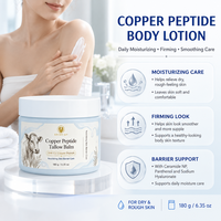GHK-Cu Beef Tallow Balm dengan Vitamin E Minyak Jojoba Krim Pelembap Wajah dan Tubuh OEM ODM Label Pribadi