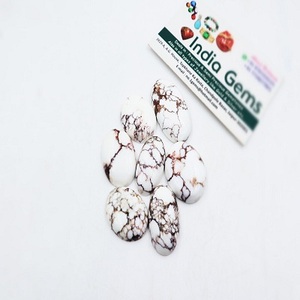 พลอยแจสเปอร์รูปทรงคาโบชองสีขาวลายประณีตระดับพรีเมียม  คุณสมบัติพิเศษ ได้รับการรับรองจากผู้ตรวจสอบอิสระ ไม่มีรูเจาะ - Product Image 4