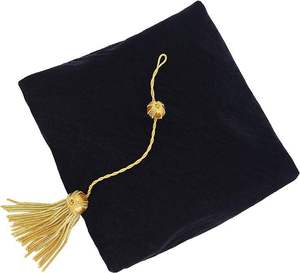 Robes de doctorat personnalisées, robe de doctorat noire avec bordure dorée, toge de graduation - Product Image 5