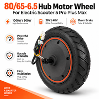Elektrikli Scooter 5 Pro Plus Max 1000W 900W 36V/48V 10-12 İnç Tekerlek Tambur Fren Metal Lityum Pil için Hub Motor
