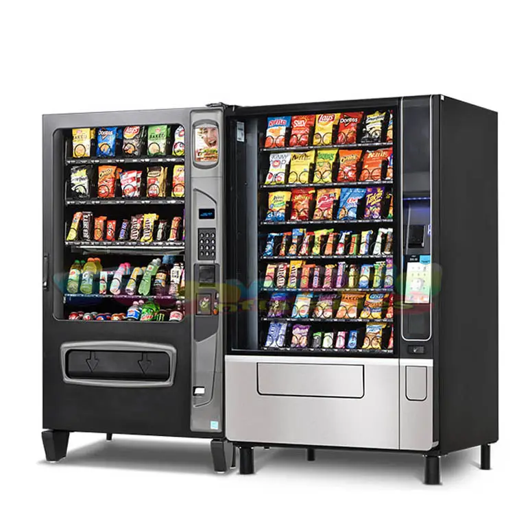 Negozi di snack all'aperto 24h distributore automatico di touch screen self-service distributore automatico di bevande combinate distributore automatico di snack