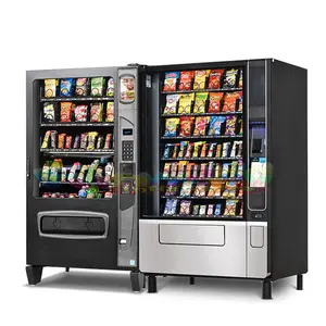 Outdoor snack shops 24h self-service automatic touch screen distributeur automatique vendor combo drink snack vending machine