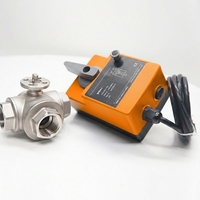 Vanne à boisseau sphérique électrique Winvall pour eau chaude/froide, actionneur 0-10V, en acier inoxydable, motorisée, à commande proportionnelle