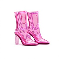 Mehrfarbige transparente EL-Draht-Stiefel mit Leuchteffekt