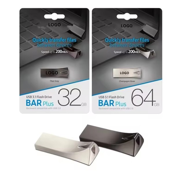 Hot Selling USB Flash Drive 2/4/8/16/32G Thumb Stick USB 2.0/3.0 2GB-32TB Memory Range Metal Material High Quality