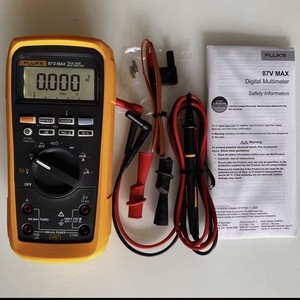 มัลติมิเตอร์ดิจิตอล 87V MAX True RMS ขนาดกะทัดรัด พกพาสะดวก สำหรับงานทดสอบไฟฟ้าระดับมืออาชีพ ผลิตในสหรัฐอเมริกา ได้รับอนุญาต - Product Image 1