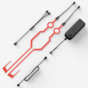 Bande lumineuse pour casque, <span class=keywords><strong>autocollant</strong></span> lumineux LED, lumineux dans le noir, étanche, panneau EL <span class=keywords><strong>clignotant</strong></span> pour casque - Product Image 4