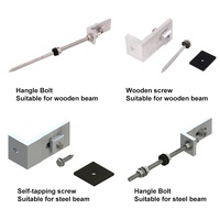 UISOLAR Vente en gros Supports de montage solaire à pied en L-Système de montage pour abri d'auto sur le toit Composants réglables anodisés