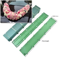 Aosisi Décoration de voiture de mariage en forme de V avec ventouse pour boue florale, grande taille, pour usage extérieur