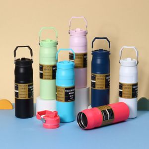 Vacuum Series Insulated Water Bottle 900Ml With Handle Leak Proof Sports Bottle For Outdoor Cycling Hiking - Product Image 1