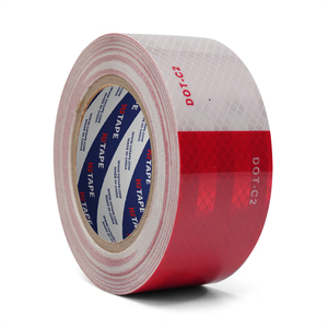 Cường độ cao Prismatic băng dính không thấm nước bền vật nuôi ủng hộ độ bám dính mạnh mẽ cảnh báo an toàn đánh dấu băng phản quang - Product Image 1