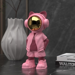 Artesanía de resina de astronauta Art Deco, adornos de escritorio decorativos suaves para el hogar, sala de estar, oficina, gabinete de vino, regalo de apertura perfecta - Product Image 6