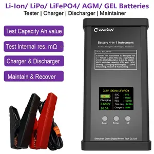 2v-24v bateria testador bateria capacidade teste bateria analisador teste de resistência interna teste para lifepo4 lifepo4 chumbo ácido