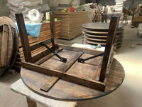 Table de banquet moderne en bois pour extérieur, mariage, hôtel, salle à manger, ferme, fête, événement, durable, écologique, capacité 300 kg, garantie 3 ans