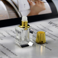 Flacons classiques vides de 1/3/5 ml en verre transparent avec bille roulante pour huiles essentielles, conteneurs pour parfums, cadeau fait main