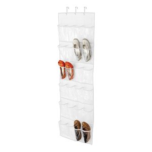 Over the Door <b>Shoe</b> Organizers Hanging Bag clear <b>Shoe</b> Rack With Metal <b>Hooks</b> - Product Image 2