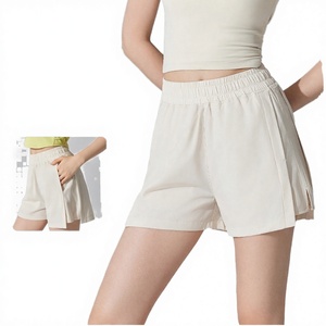 Shorts de course personnalisés pour femmes, absorbant la transpiration, séchage rapide, anti-plis, taille mi-haute, tissés, respirants, amples, décontractés, athlétiques - Product Image 2