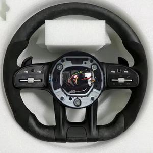 Volant en fibre de carbone LED modifié pour Mercedes Benz <span class=keywords><strong>AMG</strong></span> GT avec volant en cuir perforé - Product Image 3