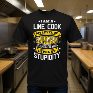 Camiseta de cocinero con chiste sarcástico para el personal de cocina, ropa de trabajo - Product Image 3