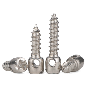 Vis autotaraudeuses en acier au carbone nickelé avec trous, vis cylindriques scellées au plomb pour compteurs électriques - Product Image 4