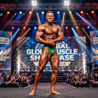 Herren Glitzer-Texturierte Bodybuilding-Posing-Shorts IFBB Pro Bodybuilder Wettkampf-Shorts Schnelltrocknende Sportunterhose