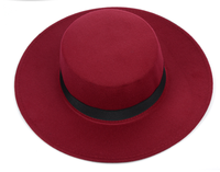 Chapeau Fedora Unisexe en Laine à Bord Plat pour Femme, en Feutre à Large Bord, Idéal pour les Occasions Décontractées, les Fêtes, la Pêche, les Affaires et le Sport