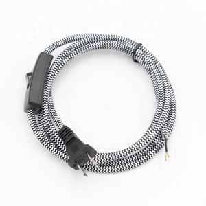 Câbles d'alimentation polarisés à 2 broches US 110V CA <span class=keywords><strong>avec</strong></span> <span class=keywords><strong>interrupteur</strong></span>, dénudés - Product Image 1