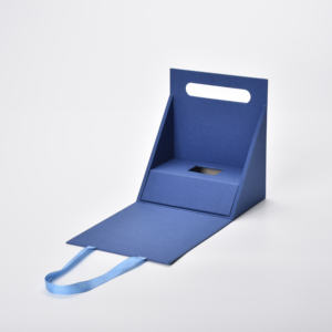 Caja de Regalo Magnética Triangular Personalizable con Asa de Cinta, Laminado Mate, Forro de Esponja, Cajas de Papel para Empaque de Cosméticos - Product Image 4