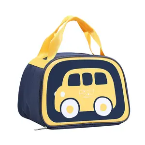 Lancheira térmica personalizada, bolsa de almoço fofa com desenho animado para mulheres, crianças, piquenique, garrafa, bolsa para