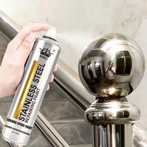 350 मिलीलीटर एरोसोल स्टेनलेस स्टील मरम्मत पेंट धातु दर्पण प्रभाव जस्ता-लेपित एक्रिलिक स्प्रे पेंट तरल कोटिंग धातु देखभाल के लिए - Product Image 2