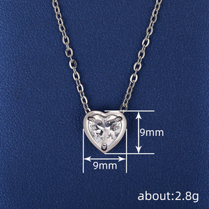 สร้อยคอจี้รูปหัวใจสำหรับผู้หญิง O Chain เครื่องประดับแฟชั่น สร้อยคอสวมใส่ทุกวัน - Product Image 4