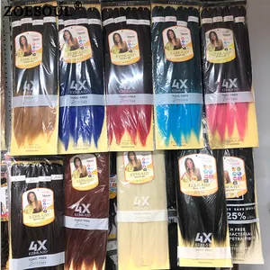 Ombre Easy Braids 52 Zoll 4X Spetra Pre Stretched Braid ing Hair für synthetische Haar verlängerung