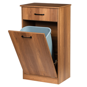 Étagère de bureau de haute qualité poste de travail meubles cuisine en bois massif Table multifonctionnelle cuisine inclinable armoire poubelle - Product Image 1