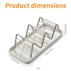 Support de Savon en Céramique Personnalisé avec Logo, Plateau de Drainage, Porte-Savon de Salle de Bain en Acier Inoxydable - Product Image 2