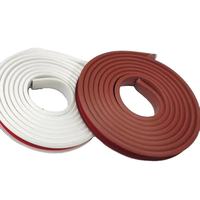 Joint d'étanchéité de bas de porte en silicone de haute qualité, auto-adhésif, insonorisant et isolant, résistant aux intempéries, à découper
