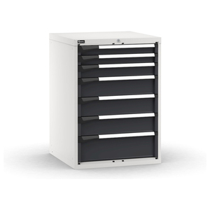 Fami Master 714x726x1000mm cómoda bicolor con 7 cajones telescópicos - Product Image 1