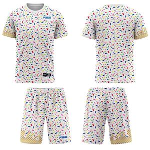 Tùy chỉnh đồng phục bóng đá thiết kế dễ thương Icecream cho trẻ em thăng hoa Áo sơ mi gia đình nhanh khô - Product Image 5