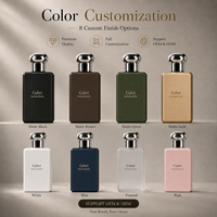 Personnalisé 3.4 FL.OZ. Flacon de parfum Eau de Parfum 30ml 50ml 100ml noir, flacon de parfum de marque privée, flacon de parfum de luxe vide et boîte