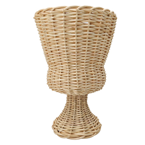 Vase Créatif Tissé à la Main Personnalisé Décoration de <span class=keywords><strong>Table</strong></span> Ronde Hôtel Maison <span class=keywords><strong>Panier</strong></span> à Fleurs en Saule Tissé - Product Image 1