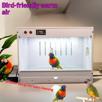 Boîte d'alimentation pour animaux de compagnie avec chauffage par le vent, tiroir, incubateur pour serpents, PVC, perroquet, oiseau, poulet, type plafond LED, rectangle