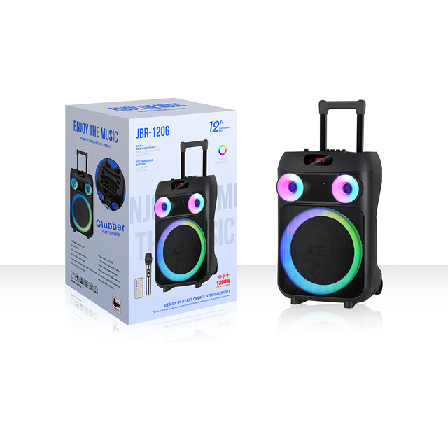 Factory Stock Hot Selling New 12inch High Quality JBR-1205 Outdoor Sports Bluetooth Professional Woofer Wood PA Parties