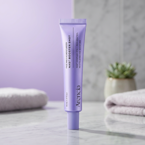 Crème hydratante pour le visage et les yeux NAD+ Booster Shot avec vitamine E, éclaircissante et raffermissante pour une utilisation de jour, tous types de peau - Product Image 4