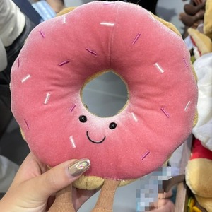 Almohada de Peluche Kawaii, Juguete de Peluche Suave con Diseño de Donut y Chispas, Relleno de Algodón PP Lavable, para Aliviar el Estrés y como Regalo de Cumpleaños - Product Image 2