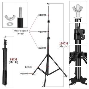 Support de fond de scène télescopique réglable Neewer 2000x3000mm pour studio, mariage, fête, vidéo et diffusion en direct - Product Image 6